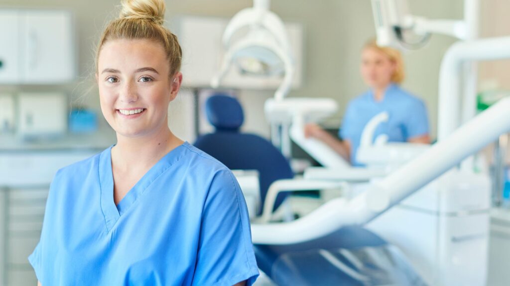 Nurse smiling