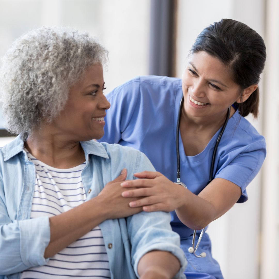 nurse with patient
