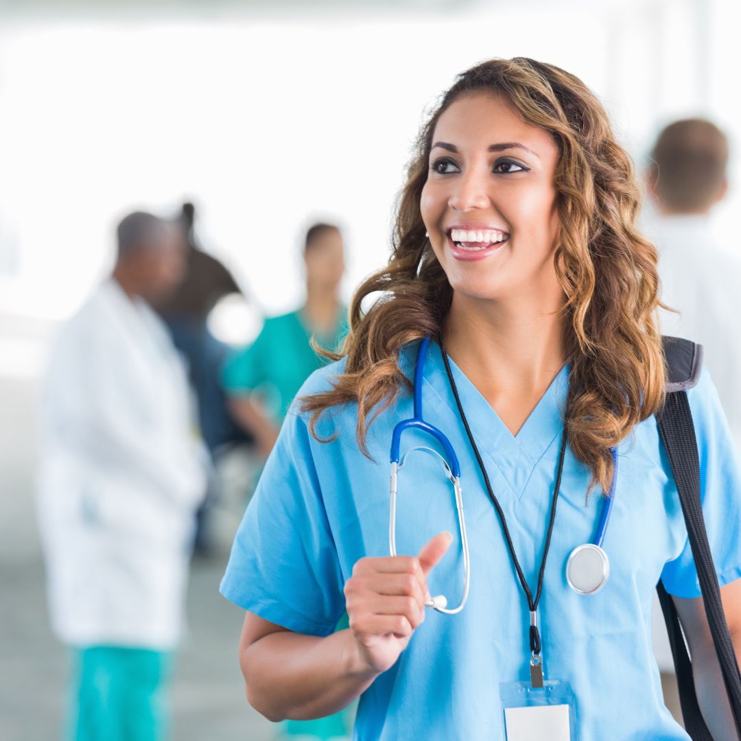 nurse working in hospital