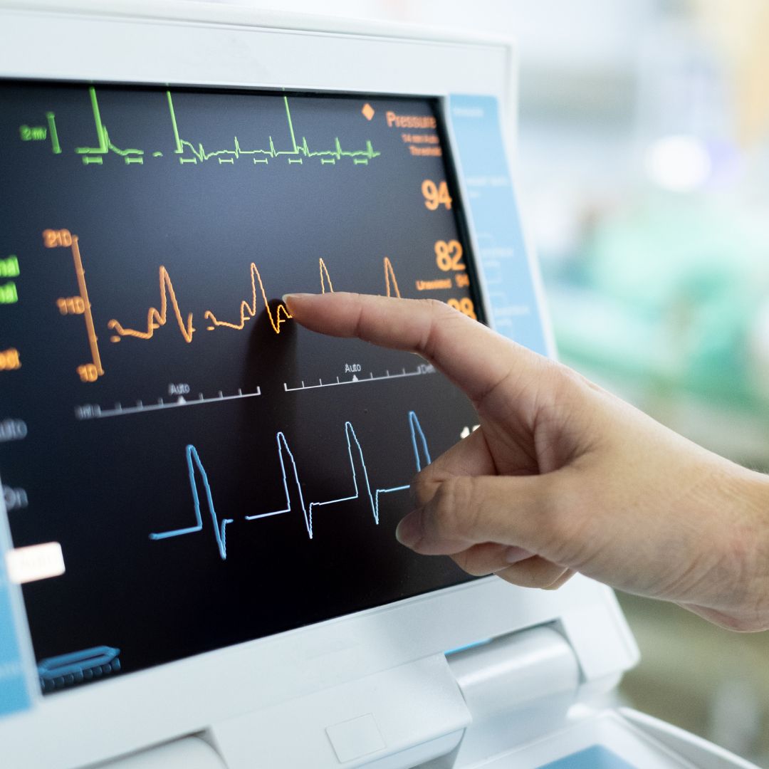 Person using medical equipment