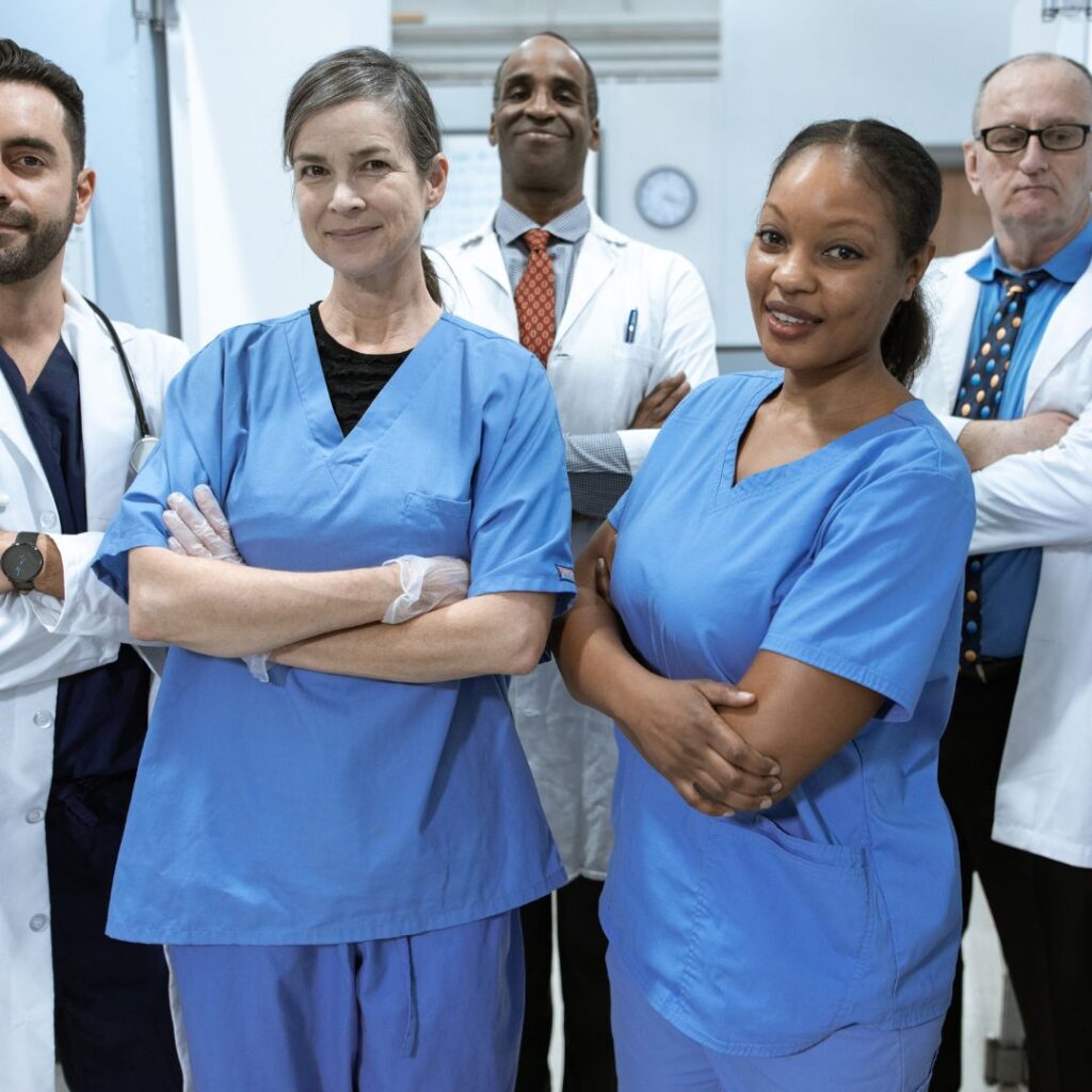 drs and nurses in a group